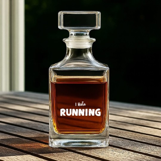 I Hate Running - Workout Whiskey Decanters