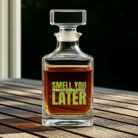 Smell You Later Vegetable Vegan Lover Asparagus Whiskey Decanters