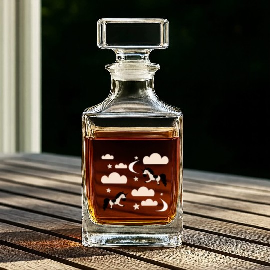 Unicorn rainbow Whiskey Decanters