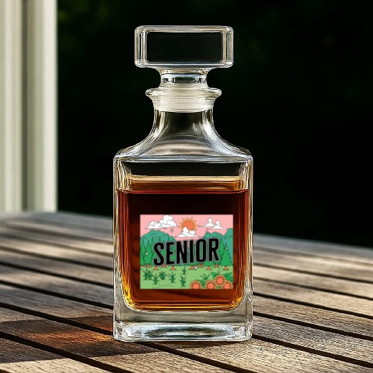 Graduation Whiskey Decanters, Senior Class Of 2023 Gift End
