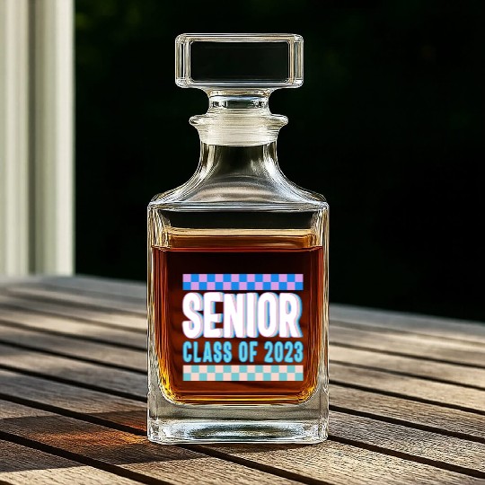 Graduation Whiskey Decanters, Senior Class Of 2023 Gift End