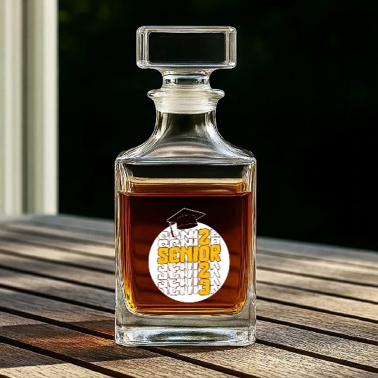 Graduation Whiskey Decanters, Senior Class Of 2023 Gift End