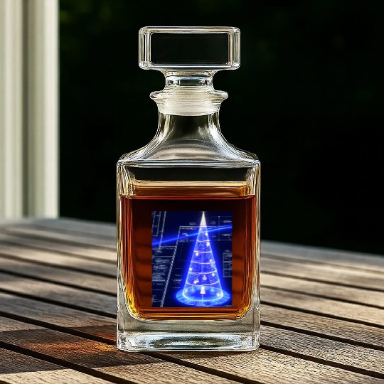 Christmas Blueprint Christmas Tree Blueprint Whiskey Decanters