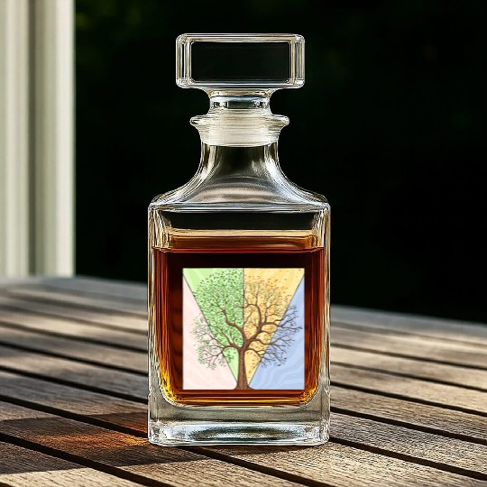 Four Seasons Trees Whiskey Decanters