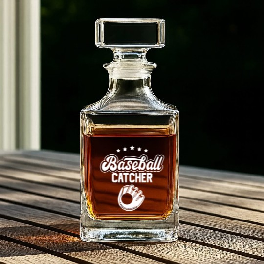 Baseball Catcher Sayings Player Hobby Whiskey Decanters