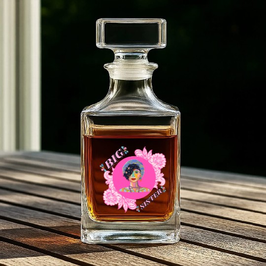 I'm Going To Be A Big Sister, design by roka0000 Whiskey Decanters