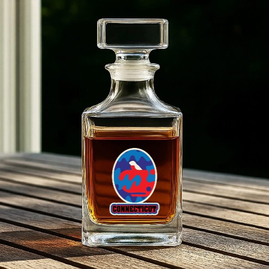 US States CONNECTICUT Whiskey Decanters