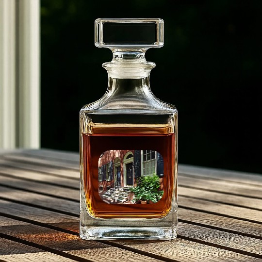 Philadelphia PA - Street in Society Hill Whiskey Decanters