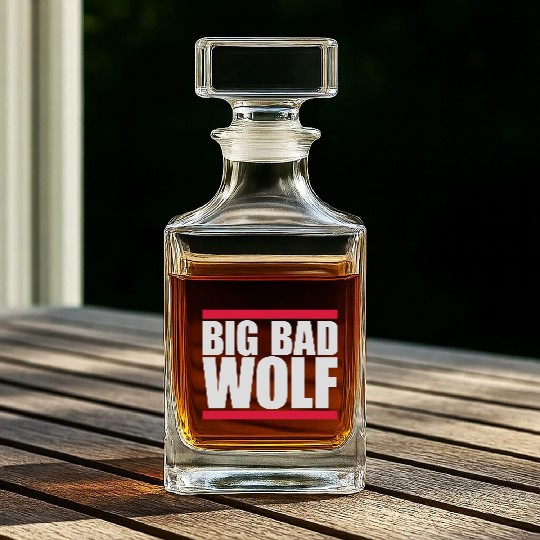 big bad wolf quote Whiskey Decanters