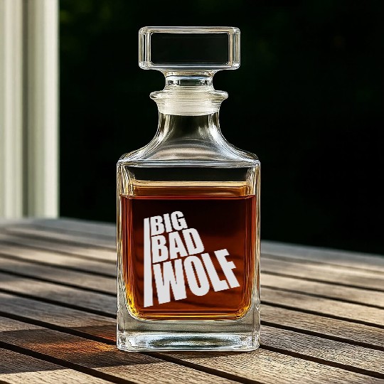 big bad wolf quote Whiskey Decanters