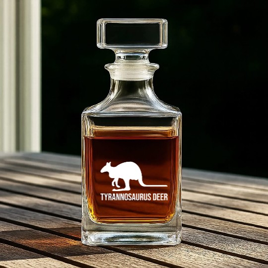Funny Kangaroo Tyrannosaurus Deer Whiskey Decanters