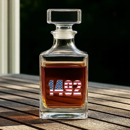 Columbus Day 1492 Whiskey Decanters