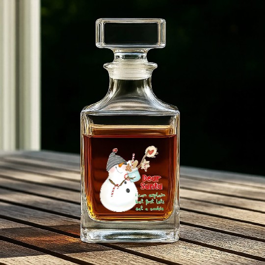 Dear Santa I can explain Whiskey Decanters