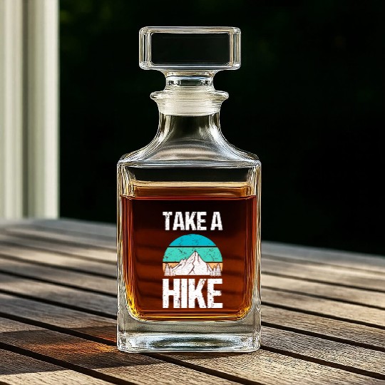 Take a Hike Whiskey Decanters