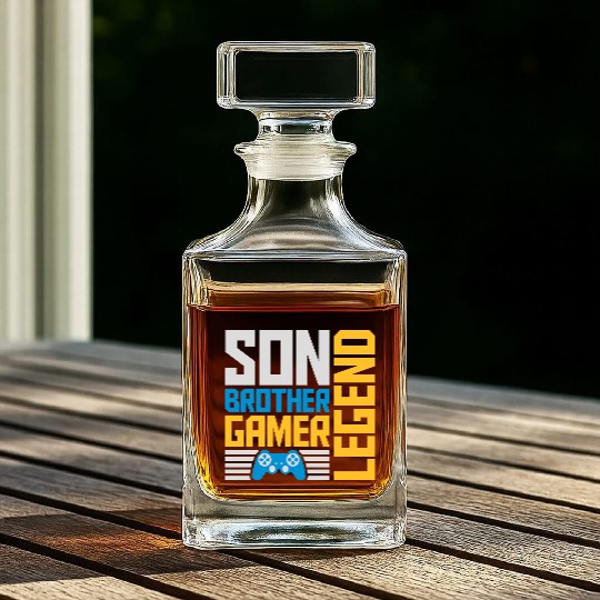 son brother gamer legend Whiskey Decanters
