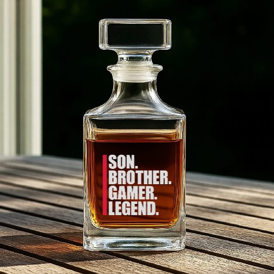 son brother gamer legend Whiskey Decanters
