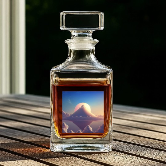 Mashup Cotton Candy Planet & The Lonely Mountain Whiskey Decanters