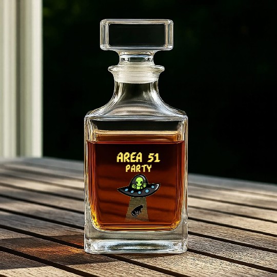 Area 51 Party - Alien Party Whiskey Decanters