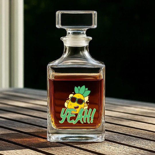 Yeah Relaxed Chill Pineapple Whiskey Decanters