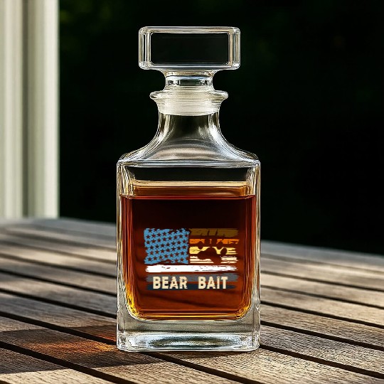 Gay Bear Bait Pride - Subgroup LGBTQ Community Whiskey Decanters