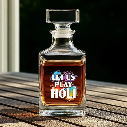 Let Us Play Holi Hindu Buddhist Holi Festival Whiskey Decanters