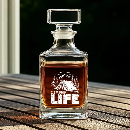 Camping Life Whiskey Decanters