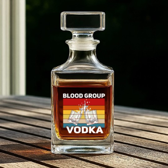 Funny vodka alcohol saying motif Whiskey Decanters