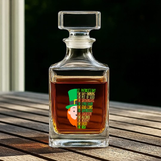 St Patrick's Day Drinking Shenanigans Irish Whiskey Decanters