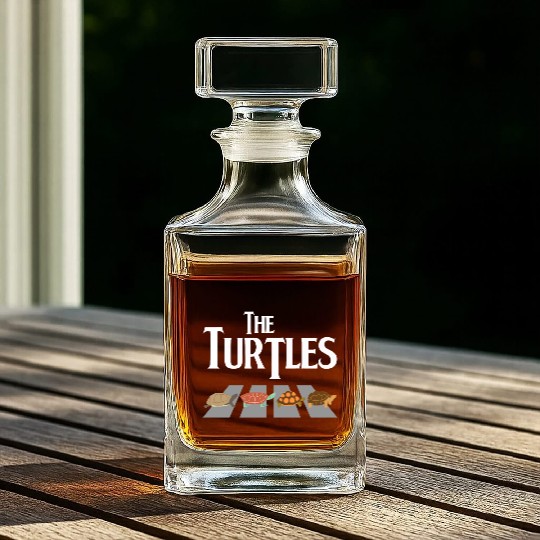 The Turtles Funny Turtle Tortoise Reptile Lover Whiskey Decanters