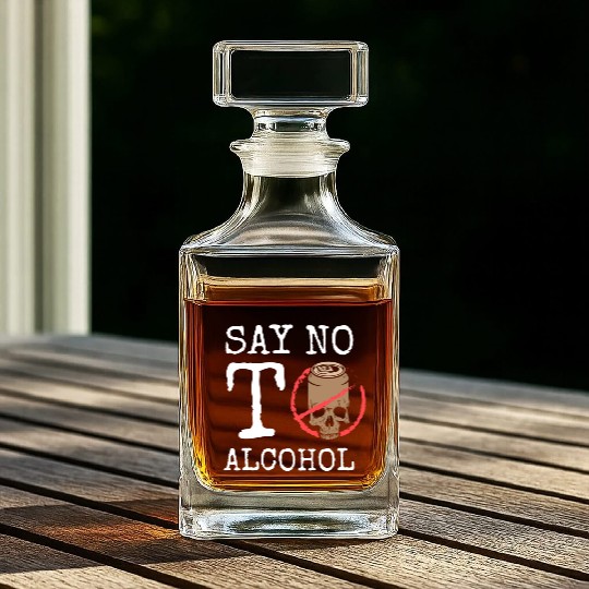 Alcohol Free Alcohol Excesses Stop Whiskey Decanters