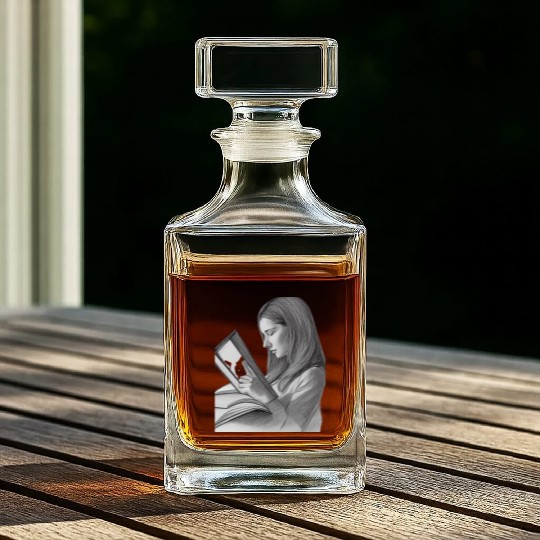 book club ,book lover Whiskey Decanters