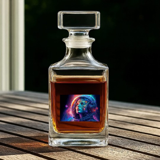 Psychedelic Astronauts 2 Whiskey Decanters