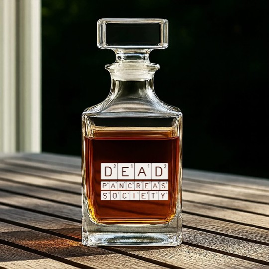 Dead Pancreas Society Whiskey Decanters