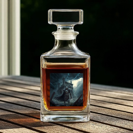 Death Knight in Thunderstorm Whiskey Decanters