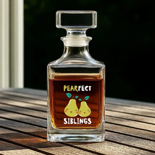 Siblings Pear Fruit Big Brother Sister Goals Whiskey Decanters