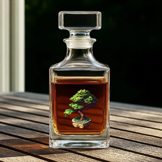 8 Bit Bonsai Tree Whiskey Decanters