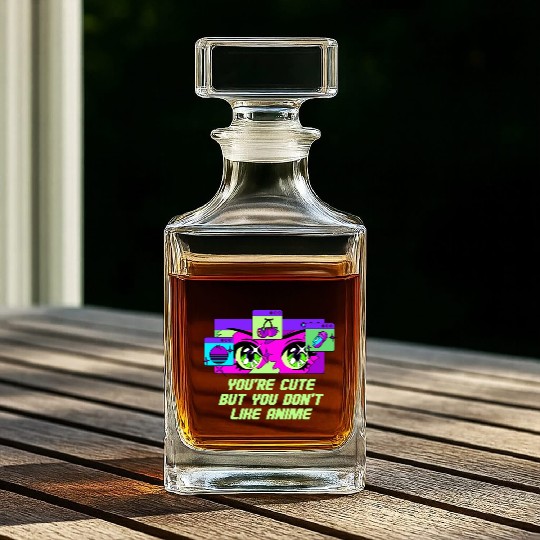 Cute but You Dont Like Anime Japanese Kawaii Japan Whiskey Decanters