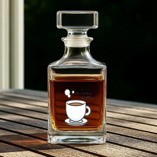 Easy Like Sunday Coffee Whiskey Decanters