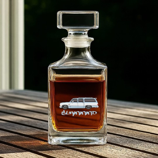 SLAMMMD Light Blue Whiskey Decanters