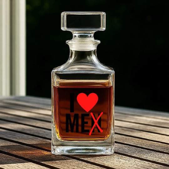 I Love Men I Love Me Whiskey Decanters