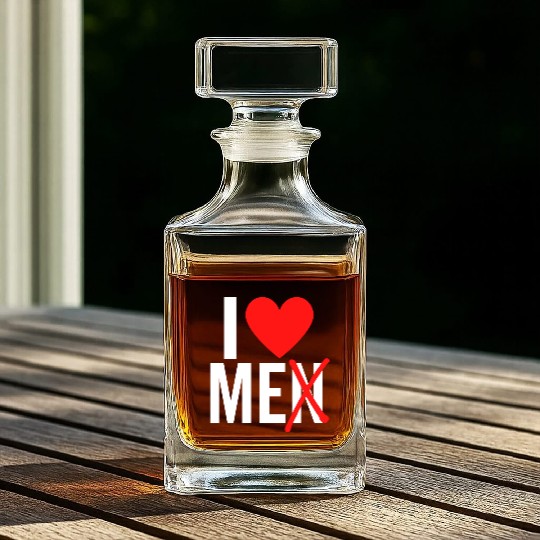 I Love Men I Love Me Whiskey Decanters