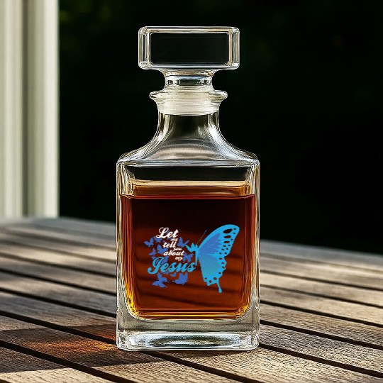 Let Me Tell You About My Jesus Christian Believer Whiskey Decanters
