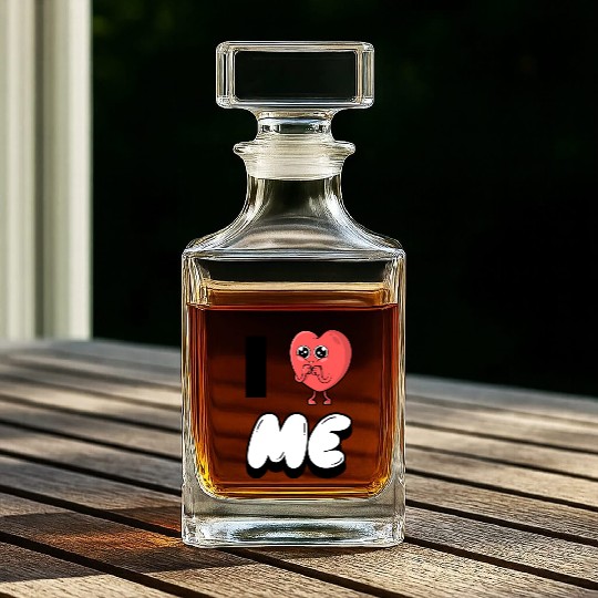 I Love Me 6 Whiskey Decanters