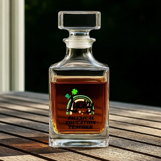 Physical education teacher, St Patrick's Day Gift Whiskey Decanters