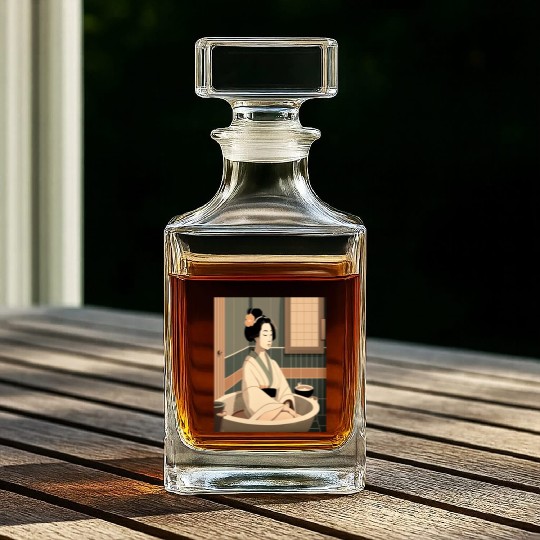Japanese Culture Lover Japanese Style Spa In Whiskey Decanters