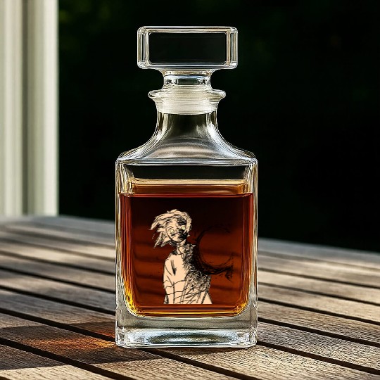 A surprised anime boy Whiskey Decanters
