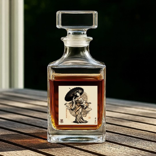 Japanese Kimono girl Whiskey Decanters