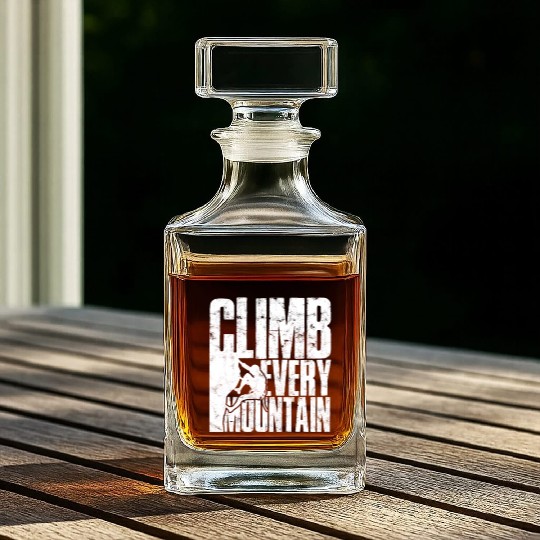 Climb Every Mountain - Mountaineering Whiskey Decanters