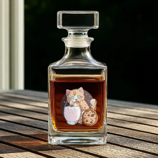 Cookie Kitty Whiskey Decanters