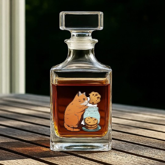 Cookie Kitty Cat Whiskey Decanters